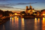 Twilight over Notre-Dame