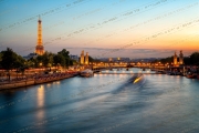 Twilight Glow on the Seine