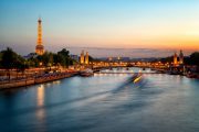 Twilight Glow on the Seine