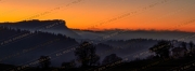 Mystic Veil: Foggy Sunset in the Jura