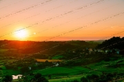 Sunset Serenade over the Countryside