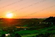 Sunset Serenade over the Countryside