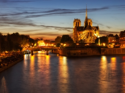 Twilight over Notre-Dame