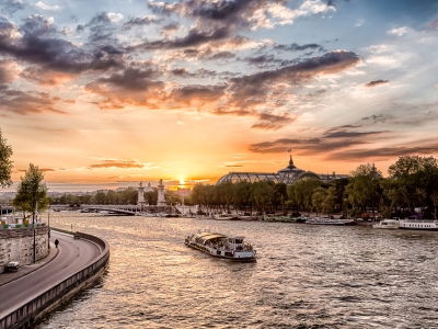 Sunset Serenade on the Seine