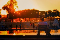 Dusk at Jardins des Tuileries