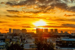 Parisian Sunset Window