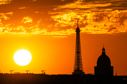 Sunset Silhouettes in Paris